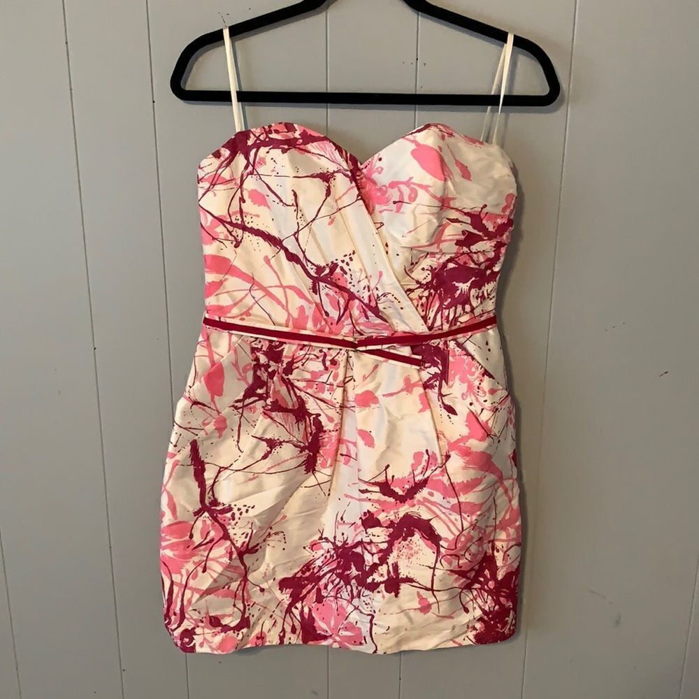 Alexia Admor Strapless Silk Dress Size Medium